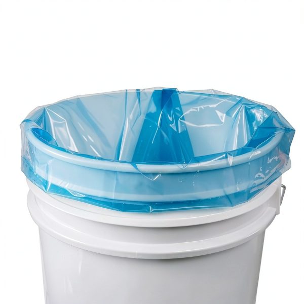 Hudson Exchange Blue 3 Mil Pail Liners Food Safe LDPE-5