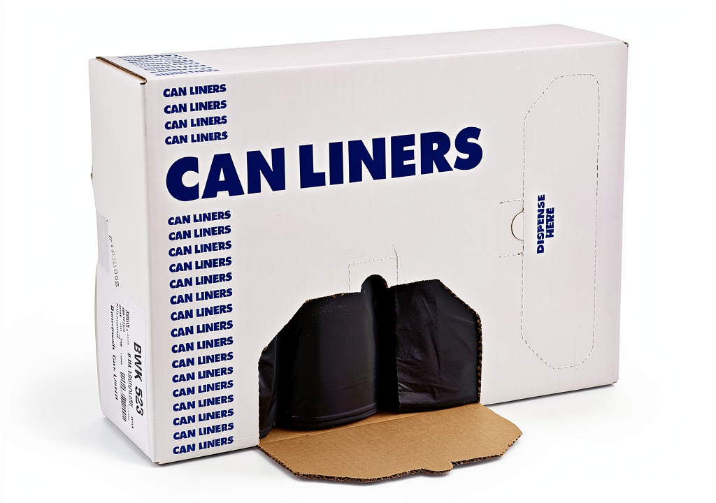 Boardwalk clear drum liners in use for industrial storage