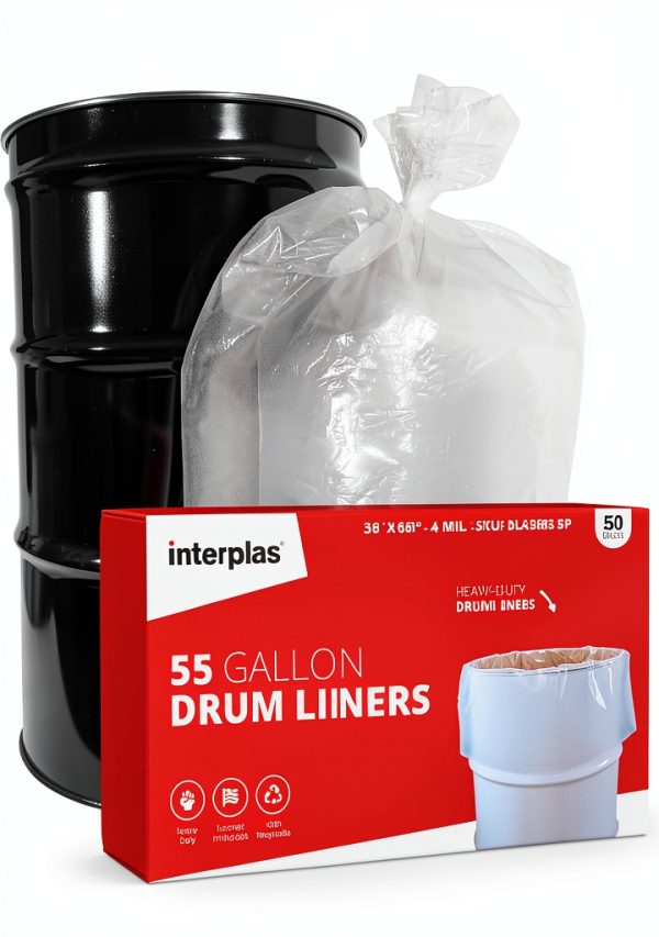 IP 55 Gallon Drum Liners Food Safe LDPE Bags-2