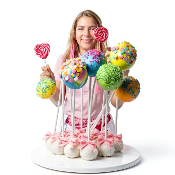 ZHBDMGK Cake Pop Sticks 600Pcs Food Grade Paper DIY Kit-3