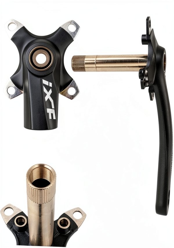 Bike Crankset BNVB Aluminum Red Blue Silver Black Standard-5