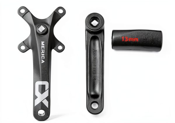 Cyclon Aluminum Mountain Bike Crankset 170mm Black 32T-48T Round-2
