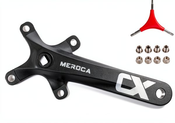 Cyclon Aluminum Mountain Bike Crankset 170mm Black 32T-48T Round-0