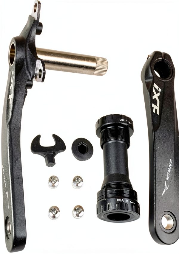 Bike Crankset BNVB Aluminum Red Blue Silver Black Standard-0