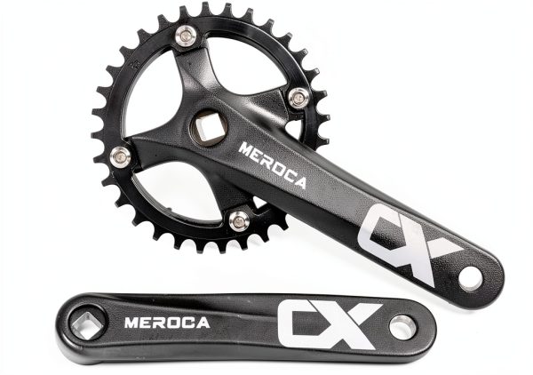 Cyclon Aluminum Mountain Bike Crankset 170mm Black 32T-48T Round-4