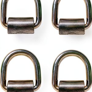Prolinemax Stainless Steel 316 5/8" Weld-On Lashing D-Ring for Hoist-0