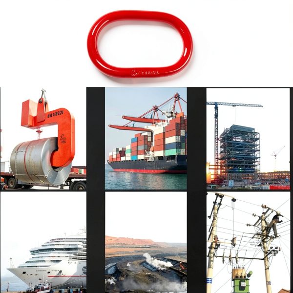 2Ton Oblong Master Link, Oval Oblong Mater Ring Lashing Ring,2400Lbs Lifting Ring Hoist Ring for Lifting-4
